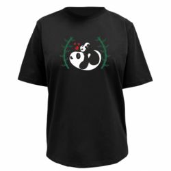 Футболка преміум жіноча FATLINE Панда мама і малюк - FATLINE Футболка преміум жіноча FATLINE Панда мама і малюк