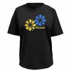 Футболка премиум женская FATLINE Васильки - FATLINE Футболка премиум женская FATLINE Васильки