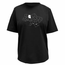 Футболка преміум жіноча FATLINE Житомир на мапі України