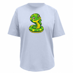 Футболка премиум женская FATLINE Змея слушает - FATLINE Футболка премиум женская FATLINE Змея слушает