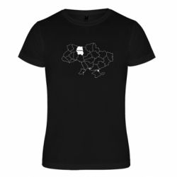 Футболка спортивна унісекс Житомир на мапі України