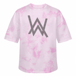 Футболка тай-дай оверсайз FATLINE Alan Walker logo stripes - FATLINE Футболка тай-дай оверсайз FATLINE Alan Walker logo stripes