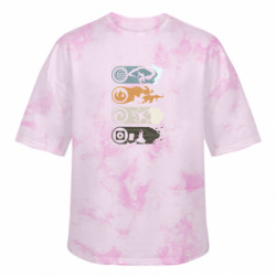 Футболки тай-дай оверсайз FATLINE