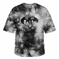 Футболка тай-дай оверсайз FATLINE Batman "3d Logo" - FATLINE Футболка тай-дай оверсайз FATLINE Batman "3d Logo"