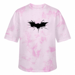 Футболка тай-дай оверсайз FATLINE Batman cracks - FATLINE Футболка тай-дай оверсайз FATLINE Batman cracks