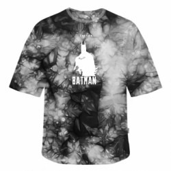 Футболка тай-дай оверсайз FATLINE Batman, justice - FATLINE Футболка тай-дай оверсайз FATLINE Batman, justice