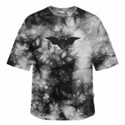 Футболка тай-дай оверсайз FATLINE Batman unusual logo - FATLINE Футболка тай-дай оверсайз FATLINE Batman unusual logo