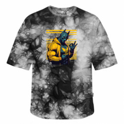 Футболка тай-дай оверсайз FATLINE Batman в спортивному костюмі - FATLINE Футболка тай-дай оверсайз FATLINE Batman в спортивному костюмі