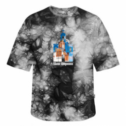 Футболка тай-дай оверсайз FATLINE Біла Церква фото