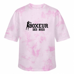 Футболка тай-дай оверсайз FATLINE Boxeur Des Rues - FATLINE Футболка тай-дай оверсайз FATLINE Boxeur Des Rues