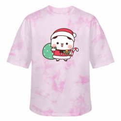 Футболка тай-дай оверсайз FATLINE Christmas Bubu - FATLINE Футболка тай-дай оверсайз FATLINE Christmas Bubu