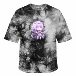 Футболка тай-дай оверсайз FATLINE Cute Castorice - FATLINE Футболка тай-дай оверсайз FATLINE Cute Castorice