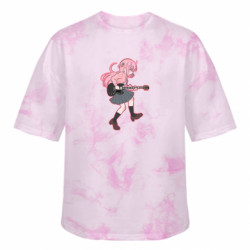 Футболка тай-дай оверсайз FATLINE Cute Hitori - FATLINE Футболка тай-дай оверсайз FATLINE Cute Hitori