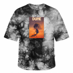 Футболка тай-дай оверсайз FATLINE Dune sunset poster - FATLINE Футболка тай-дай оверсайз FATLINE Dune sunset poster