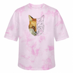 Футболка тай-дай оверсайз FATLINE Fox Two Faces - FATLINE Футболка тай-дай оверсайз FATLINE Fox Two Faces