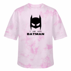 Футболка тай-дай оверсайз FATLINE I Am Her Batman - FATLINE Футболка тай-дай оверсайз FATLINE I Am Her Batman