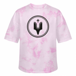 Футболка тай-дай оверсайз FATLINE Княжий знак Святослава Хороброго - FATLINE Футболка тай-дай оверсайз FATLINE Княжий знак Святослава Хороброго