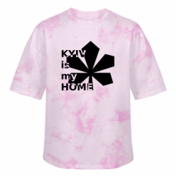 Футболка тай-дай оверсайз FATLINE Kyiv is my home