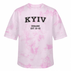 Футболка тай-дай оверсайз FATLINE KYIV