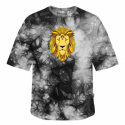 Футболка тай-дай оверсайз FATLINE Lion art - FATLINE Футболка тай-дай оверсайз FATLINE Lion art