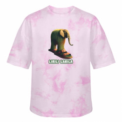 Футболка тай-дай оверсайз FATLINE Lirili Larila - FATLINE Футболка тай-дай оверсайз FATLINE Lirili Larila