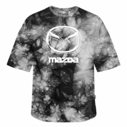Футболка тай-дай оверсайз FATLINE Mazda Logo - FATLINE Футболка тай-дай оверсайз FATLINE Mazda Logo