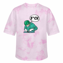 Футболка тай-дай оверсайз FATLINE Мем Лікар - FATLINE Футболка тай-дай оверсайз FATLINE Мем Лікар