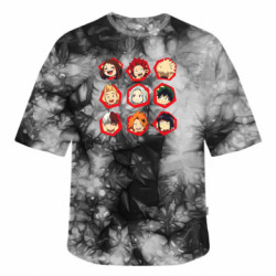 Футболки тай-дай оверсайз FATLINE - FATLINE