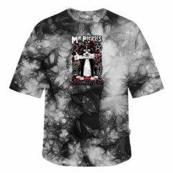 Футболка тай-дай оверсайз FATLINE Mr pickles the dog - FATLINE Футболка тай-дай оверсайз FATLINE Mr pickles the dog