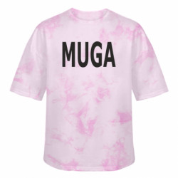 Футболка тай-дай оверсайз FATLINE MUGA - MAKE UKRAINE GREAT AGAIN - FATLINE Футболка тай-дай оверсайз FATLINE MUGA - MAKE UKRAINE GREAT AGAIN