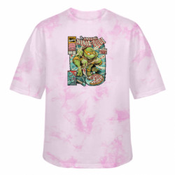 Футболка тай-дай оверсайз FATLINE Ninja dude - FATLINE Футболка тай-дай оверсайз FATLINE Ninja dude