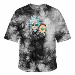 Футболка тай-дай оверсайз FATLINE Rick and Morty on style - FATLINE Футболка тай-дай оверсайз FATLINE Rick and Morty on style
