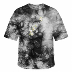 Футболка тай-дай оверсайз FATLINE Ромашки Freedom - FATLINE Футболка тай-дай оверсайз FATLINE Ромашки Freedom