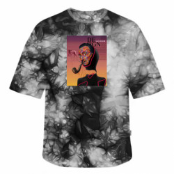 Футболка тай-дай оверсайз FATLINE Сальвадор Далі - FATLINE Футболка тай-дай оверсайз FATLINE Сальвадор Далі