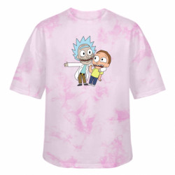 Футболка тай-дай оверсайз FATLINE See Morti - FATLINE Футболка тай-дай оверсайз FATLINE See Morti