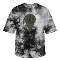 Футболка тай-дай оверсайз FATLINE Шеврон ДШВ - FATLINE Футболка тай-дай оверсайз FATLINE Шеврон ДШВ