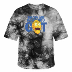 Футболка тай-дай оверсайз FATLINE Show me what you got - FATLINE Футболка тай-дай оверсайз FATLINE Show me what you got