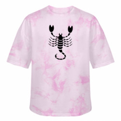 Футболка тай-дай оверсайз FATLINE скорпіон - FATLINE Футболка тай-дай оверсайз FATLINE скорпіон