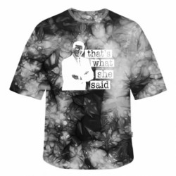 Футболка тай-дай оверсайз FATLINE That's what she said - FATLINE Футболка тай-дай оверсайз FATLINE That's what she said