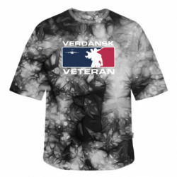 Футболка тай-дай оверсайз FATLINE Verdansk Veteran - FATLINE Футболка тай-дай оверсайз FATLINE Verdansk Veteran