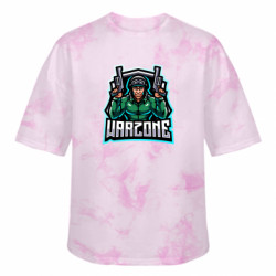 Футболка тай-дай оверсайз FATLINE Warzone Maniac - FATLINE Футболка тай-дай оверсайз FATLINE Warzone Maniac