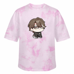 Футболка тай-дай оверсайз FATLINE Welt sticker - FATLINE Футболка тай-дай оверсайз FATLINE Welt sticker