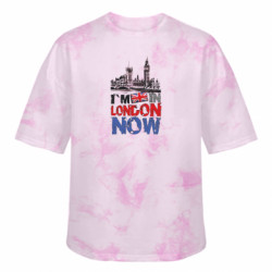 Футболка тай-дай оверсайз FATLINE Я сейчас в Лондоне! - FATLINE Футболка тай-дай оверсайз FATLINE Я сейчас в Лондоне!