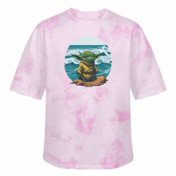 Футболка тай-дай оверсайз FATLINE Йода на морі - FATLINE Футболка тай-дай оверсайз FATLINE Йода на морі