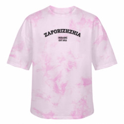 Футболка тай-дай оверсайз FATLINE ZAPORIZHZHIA