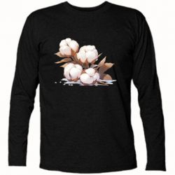 Футболка с длинным рукавом Веточка хлопка - FATLINE Футболка с длинным рукавом Веточка хлопка