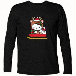 Футболка с длинным рукавом Китти на санках - FATLINE Футболка с длинным рукавом Китти на санках