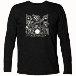 Футболка с длинным рукавом Рок Еноты - FATLINE Футболка с длинным рукавом Рок Еноты