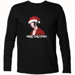 Футболка с длинным рукавом Sasuke Merry Christmas - FATLINE Футболка с длинным рукавом Sasuke Merry Christmas