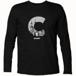 Футболка с длинным рукавом Sumy Black & White - FATLINE Футболка с длинным рукавом Sumy Black & White